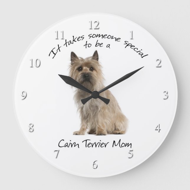 Cairn Terrier Mom Clock (Front)