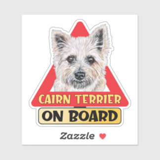 Cairn Terrier On Board Scottish Dog Traffic Sign
