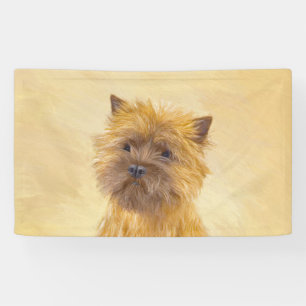 Cairn Terrier Painting - Cute Original Dog Art Banner