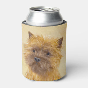 Cairn Terrier Painting - Cute Original Dog Art Can Cooler