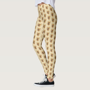 Cairn Terrier Painting - Cute Original Dog Art Leggings