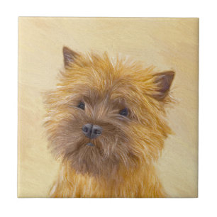 Cairn Terrier Painting - Cute Original Dog Art Tile