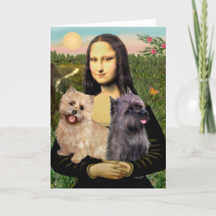 Cairn Terrier Pair - Mona Lisa Card