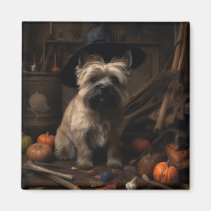Cairn Terrier Pumpkins Halloween Scary Magnet