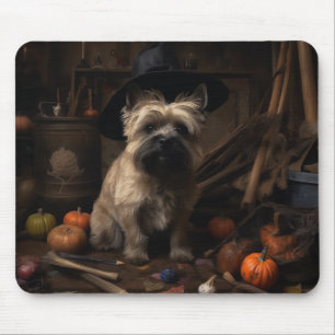 Cairn Terrier Pumpkins Halloween Scary  Mouse Pad