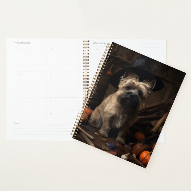 Cairn Terrier Pumpkins Halloween Scary  Planner (Display)