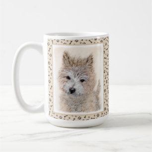 Cairn Terrier Puppy Painting - Original Dog Art Coffee Mug