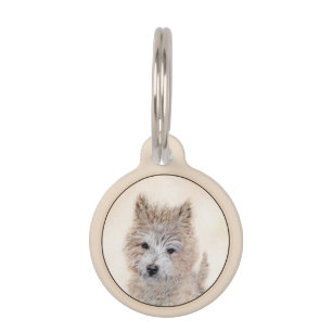 Cairn Terrier Puppy Painting - Original Dog Art Pet Tag