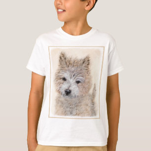 Cairn Terrier Puppy Painting - Original Dog Art T-Shirt