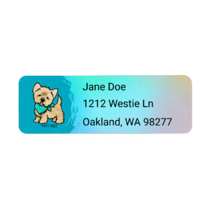 Cairn Terrier Return Address Label