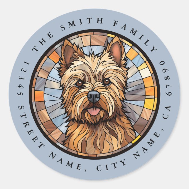 Cairn Terrier Round Stickers (Front)