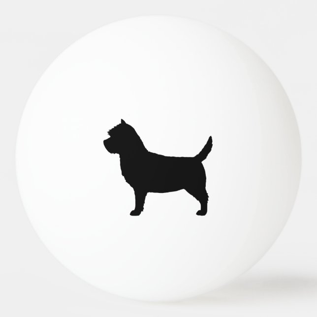 Cairn Terrier Silhouette Ping Pong Ball (Front)