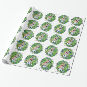 Cairn Terrier Soccer Wrapping Paper