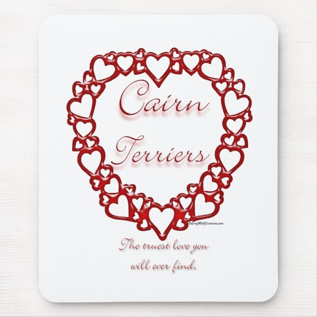 Cairn Terrier True Love Mouse Pad (Front)