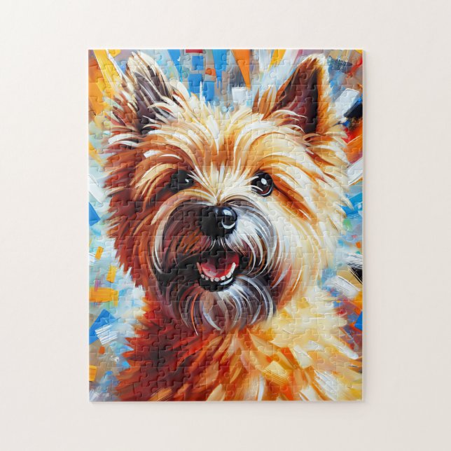 Cairn Terrier Wheaten Dog Acrylic Print Dog Lover Jigsaw Puzzle (Vertical)