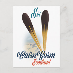 CairnGorm Scotland Ski poster Postcard