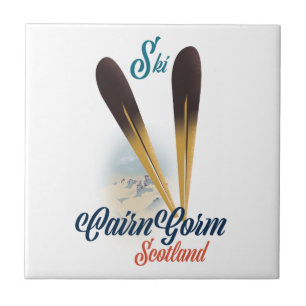CairnGorm Scotland Ski poster Tile