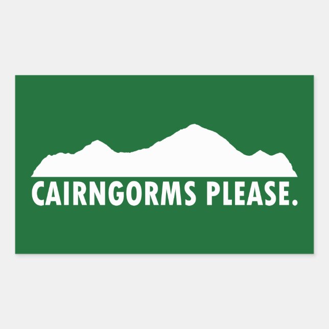 Cairngorms National Park Please Sticker (Front)