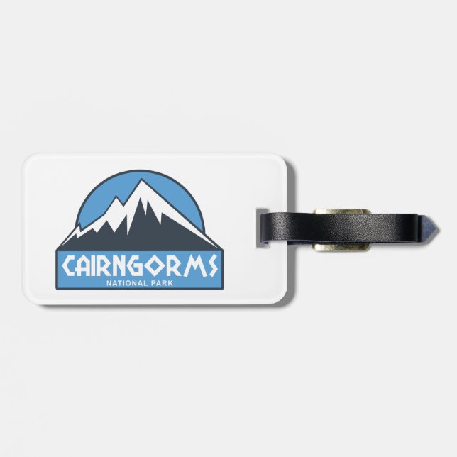 Cairngorms National Park Scotland Luggage Tag (Back Horizontal)