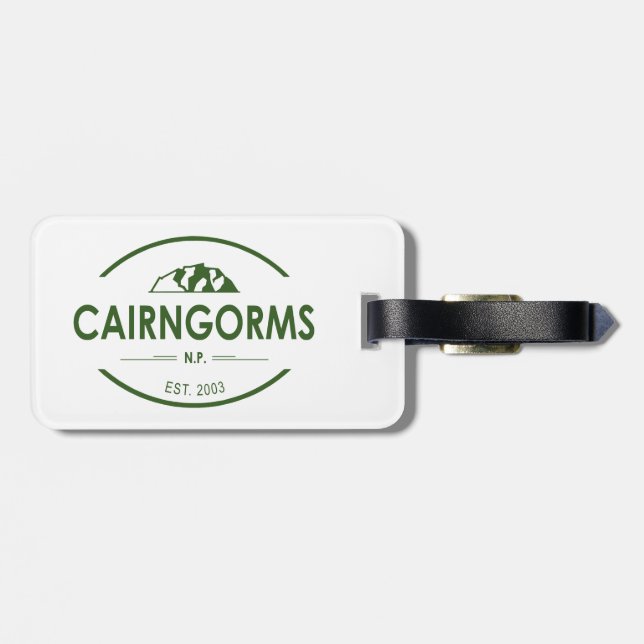 Cairngorms National Park Scotland Luggage Tag (Back Horizontal)