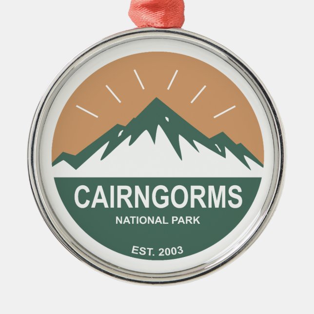 Cairngorms National Park Scotland Metal Ornament (Front)