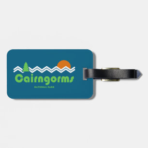 Cairngorms National Park Scotland Retro Luggage Tag