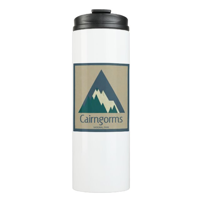 Cairngorms National Park Scotland Rustic Thermal Tumbler (Front)