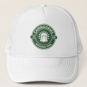 Cairngorms National Park Scotland Sun Trees Trucker Hat