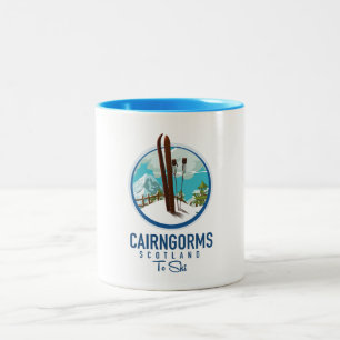 Cairngorms scotland logo Two-Tone coffee mug
