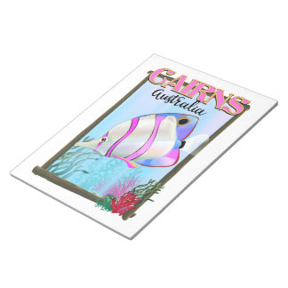 Cairns Australia Holiday poster Notepad