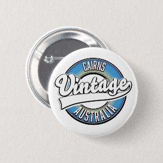 Cairns Australia vintage logo. 2 Inch Round Button