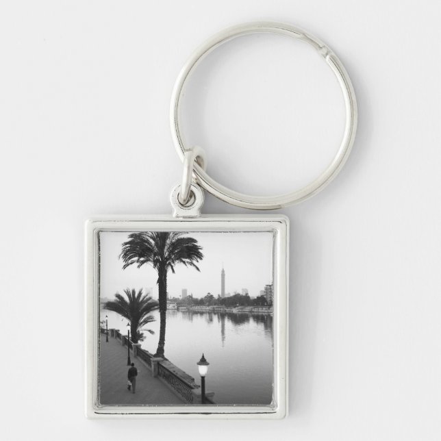 Cairo Egypt, Along the Nile River Keychain (Front)