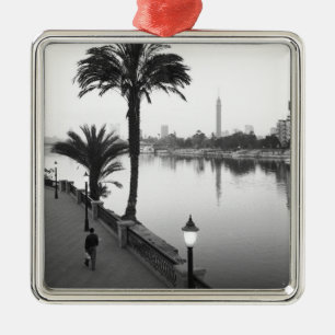Cairo Egypt, Along the Nile River Metal Ornament