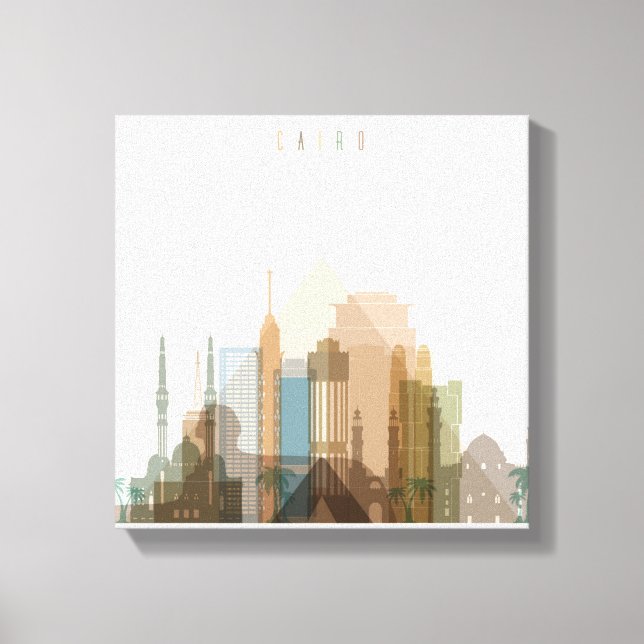 Cairo, Egypt | City Skyline Canvas Print (Front)