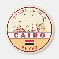 Cairo Egypt City Skyline Emblem