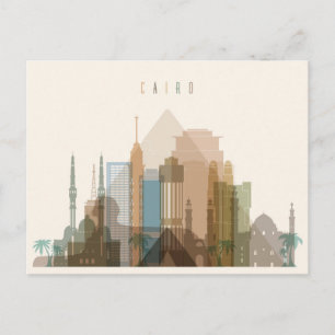 Cairo, Egypt   City Skyline Postcard