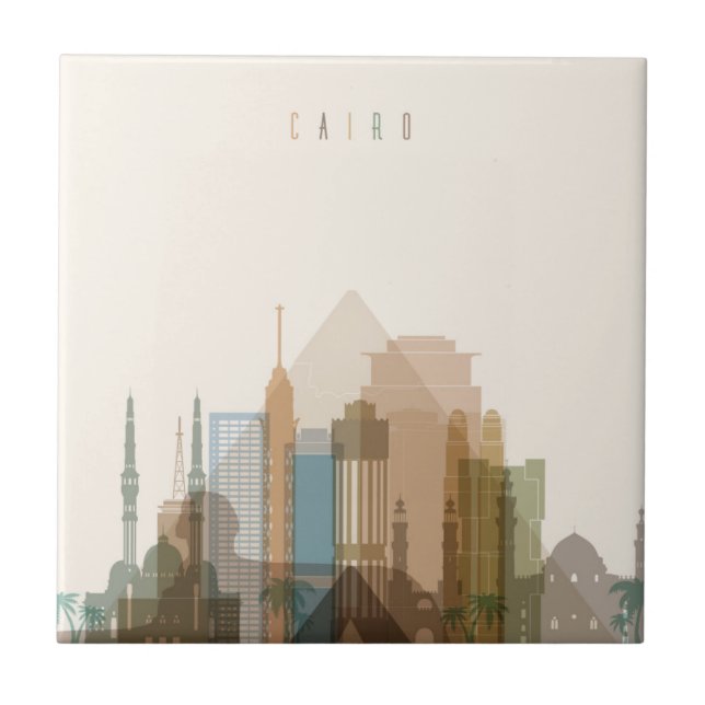 Cairo, Egypt | City Skyline Tile (Front)