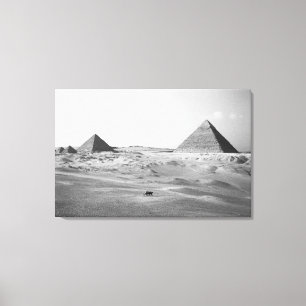 Cairo Egypt, Giza Pyramids Canvas Print