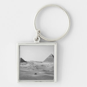 Cairo Egypt, Giza Pyramids Keychain