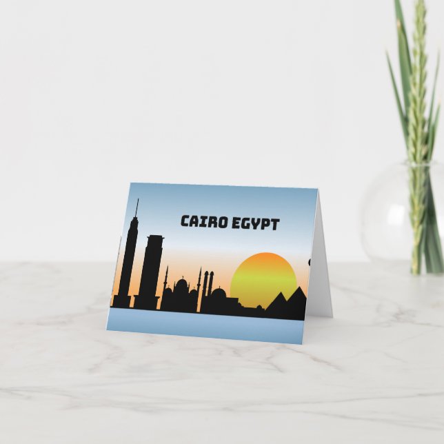 Cairo Egypt Thank You Card (Front)