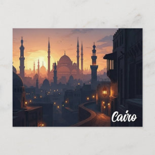 Cairo Egypt Travel Postcard