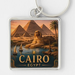 🧲 Cairo Egypt Vacation Keepsake For Travelers 🧲 Keychain