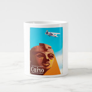 Cairo Egypt Vintage style travel poster Large Coffee Mug