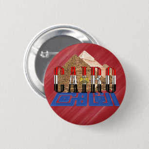 Cairo Egyptian Pyramids 2 Inch Round Button