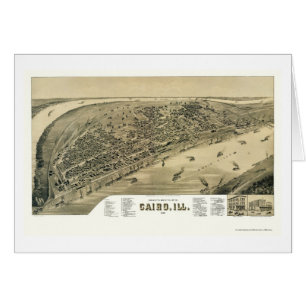 Cairo, IL Panoramic Map - 1888
