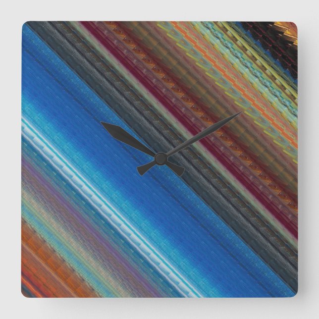 Cairo Multi Striped Wall Clock (Front)
