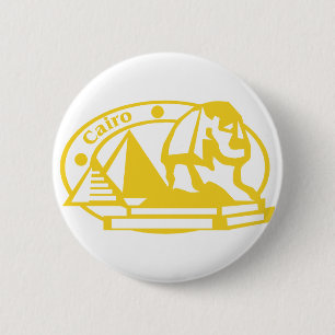 Cairo Stamp 2 Inch Round Button
