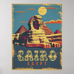 Cairo: Vintage Sphinx Poster