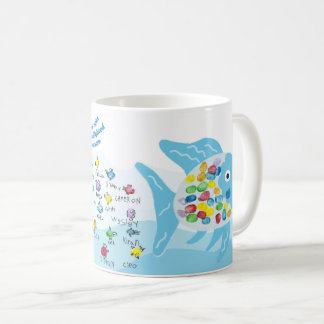 CAIS K Red/Gold Fish Mug