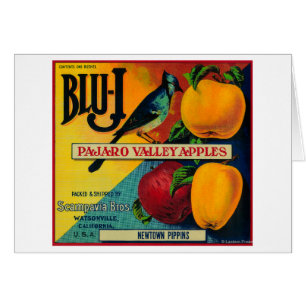 Caisse Bleue-j LabelWatsonville, CA d'Apple